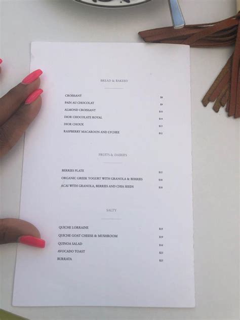 fendi cafe menu|dior cafe miami design district.